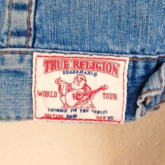 TRUE Religion Washed Denim Jacket. - Picture 5 of 5